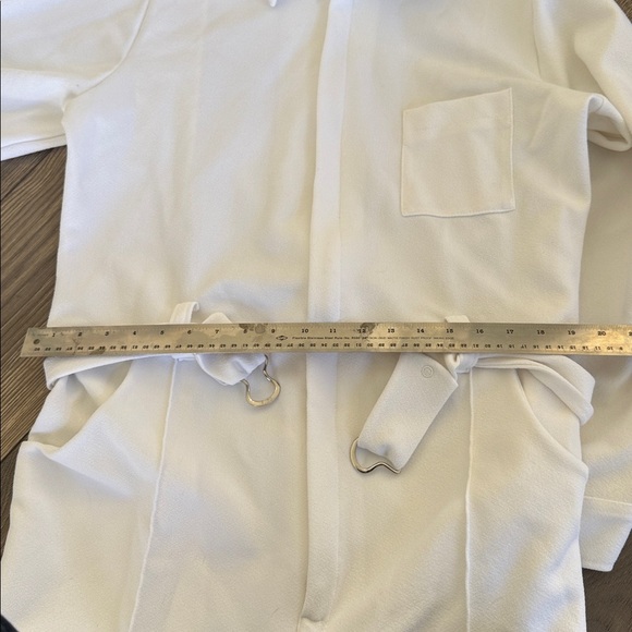 Vintage Levoys White Polyester Jumpsuit, Large - Picture 9 of 12